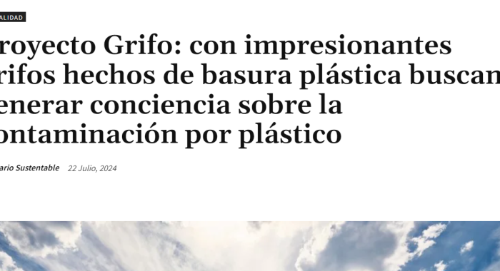 Nota de prensa grifo Diario Sustentable